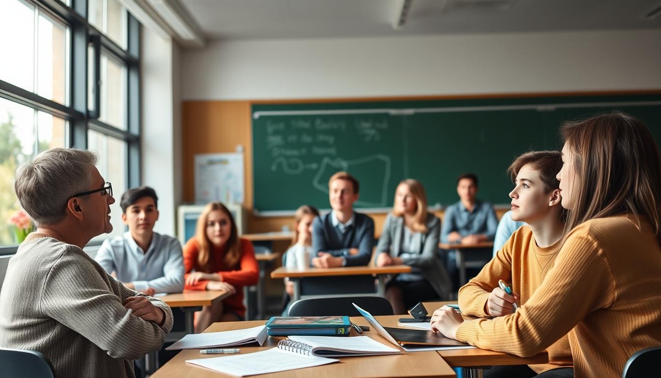 Students working in research laboratory